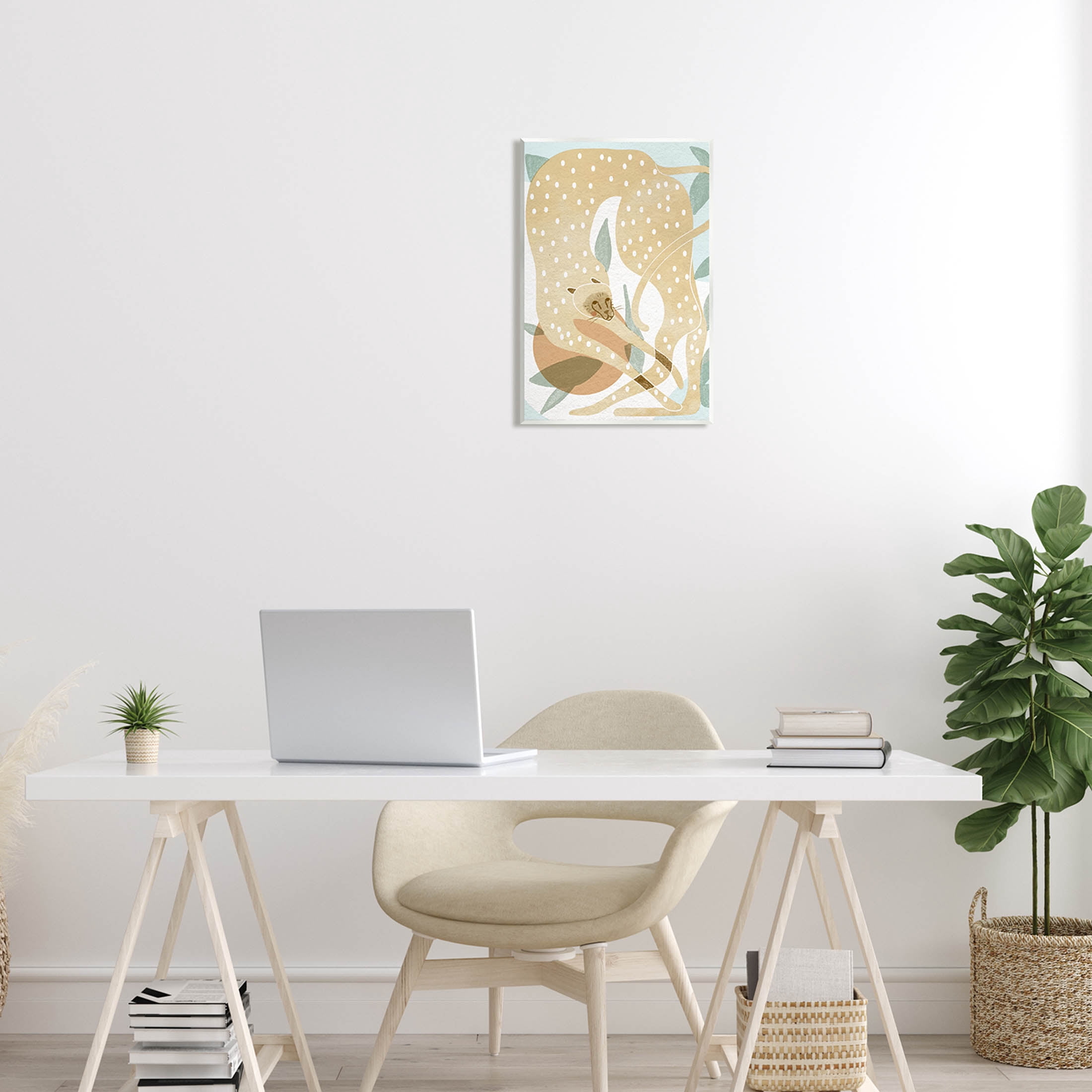 Cheetah Jungle Contemporary Shapes Animals & Insects Graphic Art Unframed Art Print Wall Art