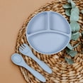 thumbnail image 3 of Bdday Party Plates Baby Meal Children Is Meal Divided Into Compartments Complementary Food Bowl Food Grade Integrated Suction Cup Dinner Plates, 3 of 3
