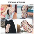 thumbnail image 6 of Bingfone Tulips Flowers Print Sunglasses Case Portable Travel Zipper Eyeglasses Case With Hook, 6 of 6