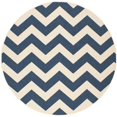 thumbnail image 1 of Safavieh Courtyard Navy Indoor Outdoor Rug - Round 5'3", 1 of 5