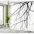 thumbnail image 5 of Ambesonne Black and White Shower Curtain, Leafless Tree, 69"Wx70"L, Black and White, 5 of 5