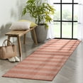 thumbnail image 3 of Well Woven Medusa Stria Modern Stripes Coral 2'7" x 9'10" Runner Indoor Outdoor Rug, 3 of 7