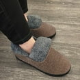 thumbnail image 5 of VONMAY Men's Fuzzy Slippers Boots Memory Foam Booties Comfy House Shoes Indoor Outdoor, 5 of 6