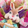 thumbnail image 4 of goowrom Couronne de Porte de Pâques, Pendentif Rond de Festival Rabbit Créatif Décoration Murale Maison, 4 of 8