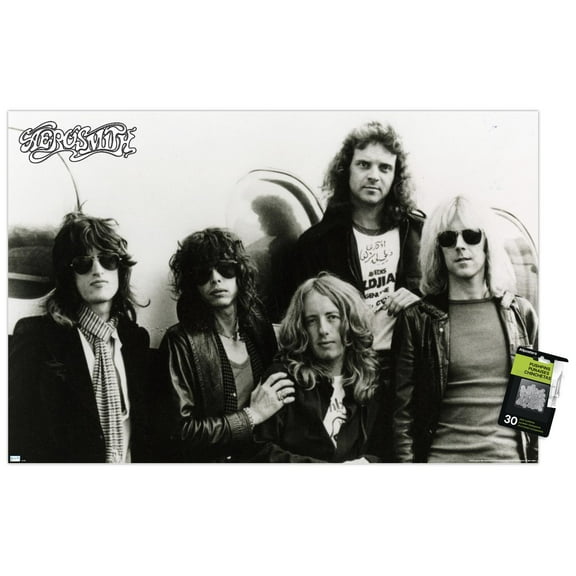 Aerosmith - 70s Band Wall Poster with Pushpins, 22.375" x 34"