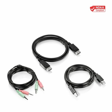 TRENDnet  TK-CP06, 6 ft.DisplayPort,USB,and Audio KVM Cable Kit