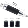 thumbnail image 2 of LAICAIW Weighted Shift Knob Short Stick Gear Shifter Adapter Leather Shift Knobs for Most Automatic Manual Vehicle Trucks,Silver, 2 of 7