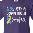 thumbnail image 4 of Inktastic Just Down Right Perfect Down Syndrome Awareness Ribbon Youth T-Shirt, 4 of 5
