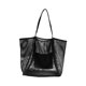 thumbnail image 5 of Bolso de hombro de playa, bolsa de mano ligera de almacenamiento para playa, compras en la calle, senderismo Negro, 5 of 9