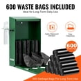 thumbnail image 3 of VEVOR Dog Poop Bag Dispenser with Hand Wash Bottle, Lockable Outdoor Dog Waste Bag Holder with 600 Waste Bags,Stake, Pole, Fence & Wall Mounted Dog Poop Bag Storage, Pet Waste Station for Porch,Lawn, 3 of 9