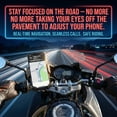 thumbnail image 3 of TSBIFV Auto-Locking Bike Phone Holder, One-Button Release Phone Mount for Bike Motorcycle - Bicycle Handlebar Phone Mount For 4.7" - 7.2" Phones,Black, 3 of 7