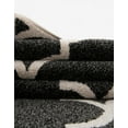 thumbnail image 6 of Unique Loom Trellis Collection Area Rug - Austin (8' Round Black and White/Black), 6 of 11