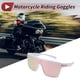 thumbnail image 2 of 1 juego de gafas de motocicleta anti-reflejo Tri-Acetato de Celulosa TR90 UV400 gafas de sol para ciclismo lente rosa marco blanco rosa, 2 of 6