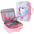 thumbnail image 1 of Organizador con forma de lazo Fruobeyla, diseño de unicornio rosa, para niña, 1 of 7