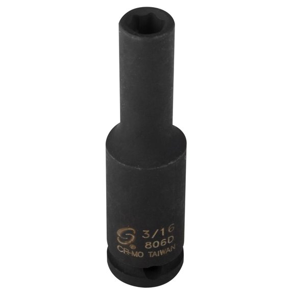 Sunex Tools 806D - 1/4" Drive 3/16" Deep Impact Socket