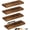 Rustic Brown, variant on Floating Shelves for Wall, Maple Wood Wall Shelf Set of 4, 16" Wall Mounted Floating Shelf for Kitchen, Living Room, Bedroom, Bathroom Storage, Book Shelfs for Home Decor Frame Display