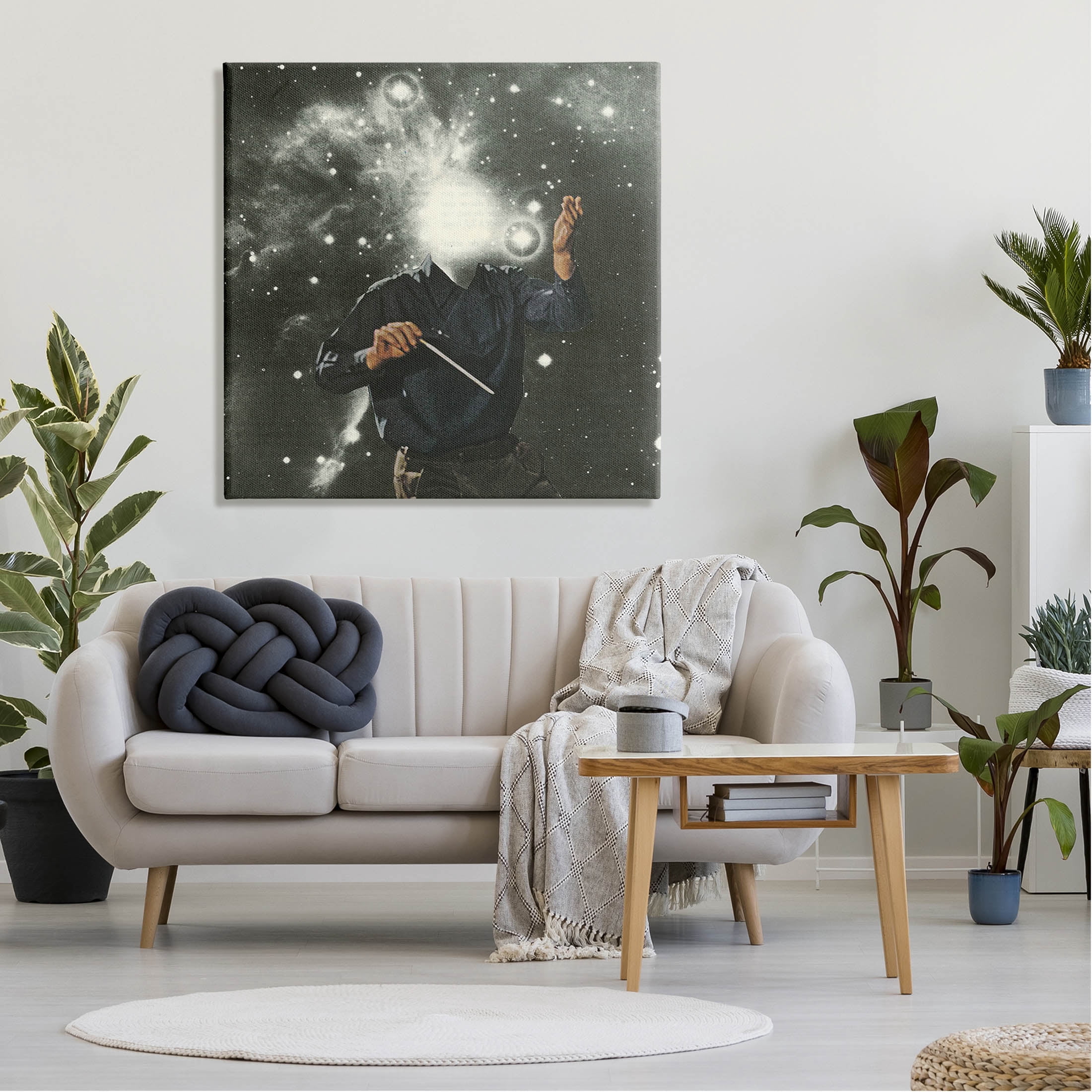 Stupell Industries Abstract Astral Composter Night Sky Graphic Art Gallery Wrapped Canvas Print Wall Art, Design by Matheus Lopes Castro