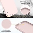 thumbnail image 6 of Smooth Liquid Silicone Case for iPhone 17 Pro Max 6.9", Shockproof Protective Phone Cover,Chalk Pink, 6 of 6