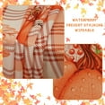 thumbnail image 3 of Fall Tablecloth 55x55 inch, Pumpkin Table Cloth Square Tables for Thanksgiving Decorations, Orange Waterproof Checkered Tablecloth Fall Table Decor for Thanksgiving Gift, 3 of 6