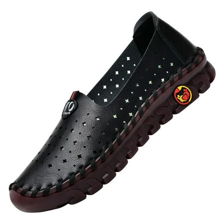 

Women‘s Handmade Hollow Out Flat Low Top Loafers Casual Non Slip Breathable Slip On Shoes Women‘s Footwear