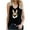 DT-Black, variant on Women's Sequin Angel Wing Tank Top - Polyester Sparkly Party & Night Out Wear, Eye-Catching for Celebrations