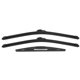 thumbnail image 1 of Conjunto de 3 piezas de limpiaparabrisas delantero y trasero de 22" 22" 12" para Chevrolet Tahoe con gancho J / U negro, 1 of 6