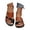 Brown, variant on Toe Ring Sandals for Women 2026 Summer Trendy Color Block Open Toe on Flat Sandals