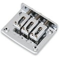 thumbnail image 5 of Electric Guitar Bridge, 3 String Fixed Guitar Bridge Replacement Part with 4 Screws Fit for Cigarbox Electric Guitar, 5 of 5