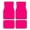 Bright Pink, variant on 4-Piece Car Floor Mats Set, Bright Maroon Crystal Velvet Automotive Front & Rear Floor Liners, Universal Fit for Car, Truck, SUV