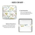 thumbnail image 5 of Gukieu Floral Print Leather Tissue Box, PVC Waterproof Velcro Opening and Closing Square Tissue Box Holder, Suitable for Home and Office Decoration, 5 of 7