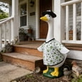 thumbnail image 3 of Porch Goose Soccer Outfits, Summer Porch Goose Outfit Football Print Goose Costumes with Hat for 23 Inch Goose Statue Patio Yard Garden Decor, Summer Decorations for Home, 3 of 6