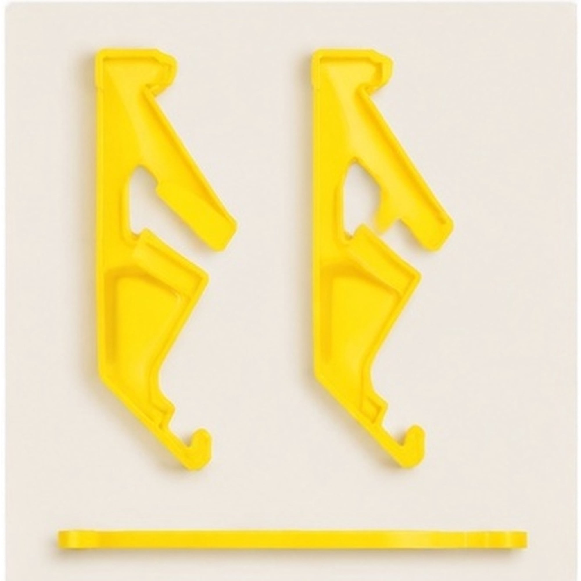 FESTFENDS 2Pcs Plastic Honey Bucket Holder Rack Yellow Beekeeper Tools for Honey Harvesting