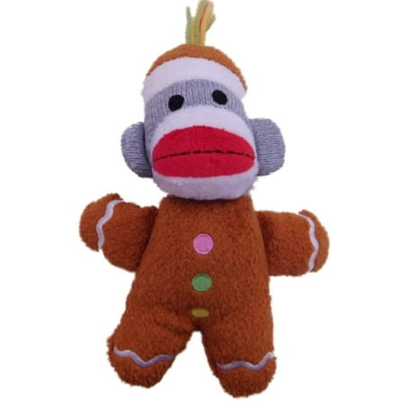 Sprout Mini - Sweet Sprouts Mini Sock Monkey Santa Stuffed Animal Pal