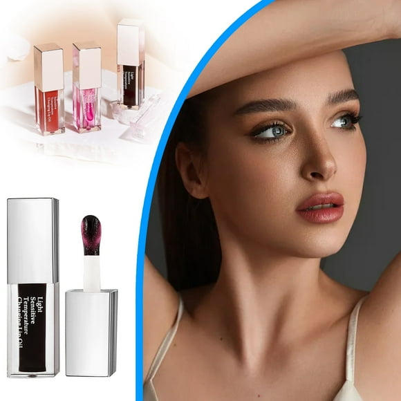 SIfdSeng Peel Off Lip Stain Light Sensitive Temperature Changing Lip Oil Moisturizes and Dilutes Lip Lines Moisturizing Lipstick Color Changing Lip Glaze Moisturizing Lip Makeup 3.5Ml