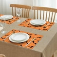 thumbnail image 3 of Halloween Bats with Moons and Stars Summer Placemats Table Placemats Set Of 4-Linen Kitchen Washable Placemats Table Mats 11.8"x17.7" Non-Slip Heat Resistant, 3 of 6