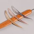 thumbnail image 3 of Chocolate Dreadlocks Knitting Needles Set for Hair Decor Lightweight Synthetic Material 3 Pcs, 3 of 8