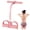 Pink, variant on Multifunction Pedal Resistance Band, 8-Tube Elastic Tension Rope with Foam Handles, Sit-Up Exerciser for Abs, Arm & Leg Fitness