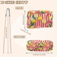 thumbnail image 4 of FORMRS Women Crossbody Purse with Chain Strap Vegan Leather Shoulder Handbag, Red Striped Lemon, 4 of 7