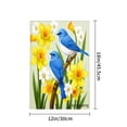 thumbnail image 4 of Amhnf Blue Birds And Daffodils Garden Flag For Home Outdoor Garden Yard Decor 12x18 inch, 4 of 5