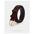 thumbnail image 6 of New retro suede belt women's decoration leather fashion versatile clothes jeans belt women ins style, 6 of 6