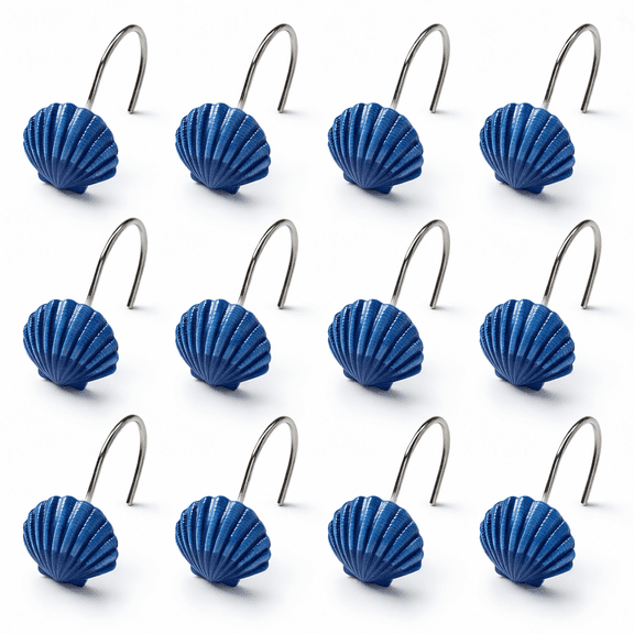 Seashell Bath Collection - Set of 12 Shower Hooks