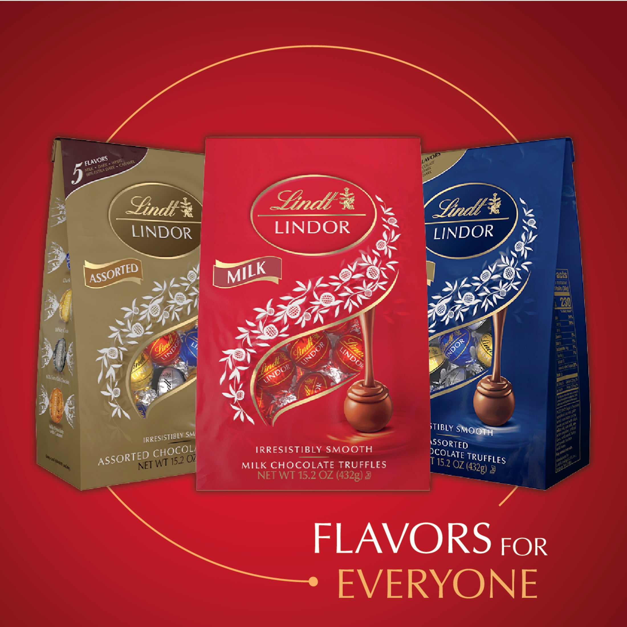 Lindt LINDOR Milk Chocolate Candy Truffles, 15.2 oz. Bag Best Deals and Price History at