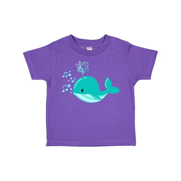 Inktastic Cute Singing Whale Boys or Girls Toddler T-Shirt