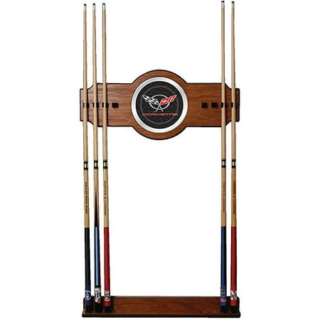 Corvette C5 2-Piece Wood and Mirror Wall Cue Rack