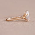 thumbnail image 5 of solitaire jewels Tulip Basket 3CT Pear Moissanite Solitaire Engagement Ring For Women, 14K Rose Gold, 5 of 6