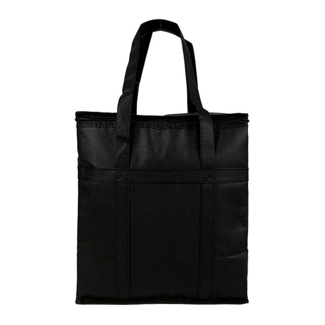 Bolsas térmicas para llevar, plegables, reutilizables, con aislamiento térmico Negro