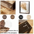 thumbnail image 5 of 4cm Deep Transparent Shadow Box Frames Bouquet Display Flower Case Deep for Crafts 3D Picture Memorabilia Memory Wooden Tabletop, 5 of 9