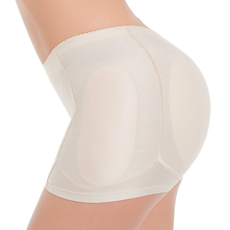 Women Hips and Butt Lifter, 4 Removable Butt Pads Enhancer Panties Butt  Lifting Shapewear Seamless Padded Underwear