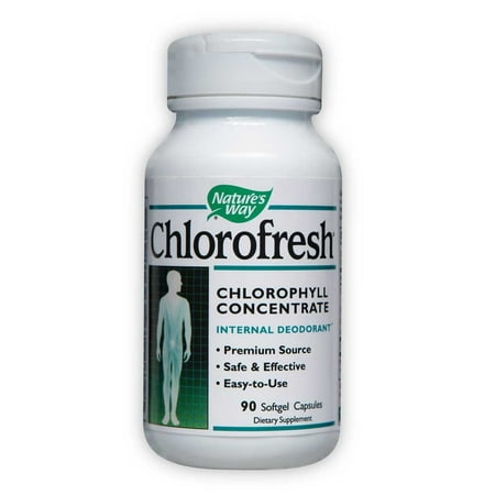 Nature's Way Chlorofresh Chlorophyll Concentrate Internal Deodorant Softgel 90 ea