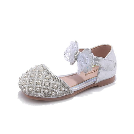 

Toddler Girl Sandals Size 28 Adorable Princess Party Dress Shoes Princess Flower Wedding Party Dress Shoes Silver Toddler Sneakers Girls